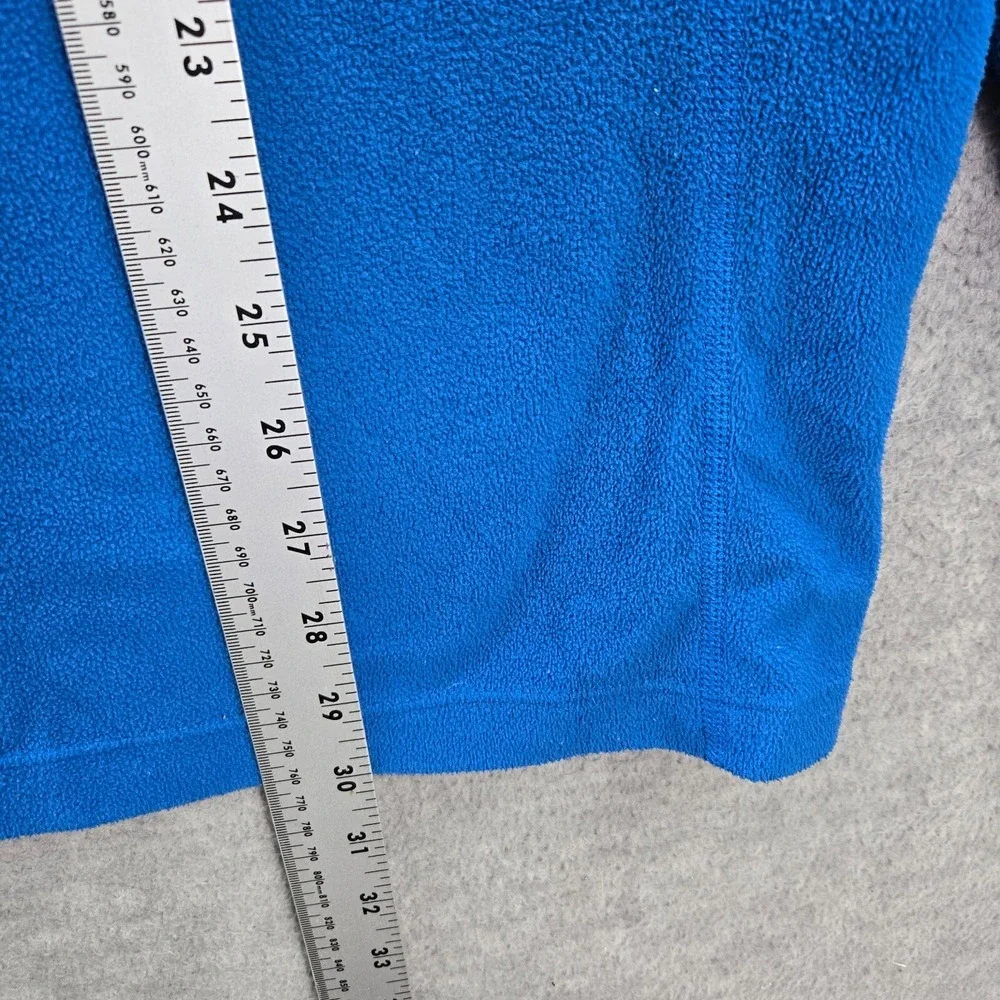The North Face Men Sweatshirt 2XL Blue Colorblock‎ 1/2 Zip Pockets Mock Neck